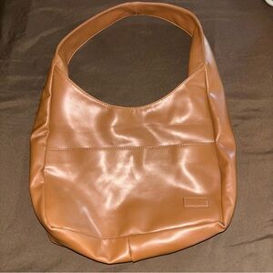 Chic Brown Leather Hobo Bag